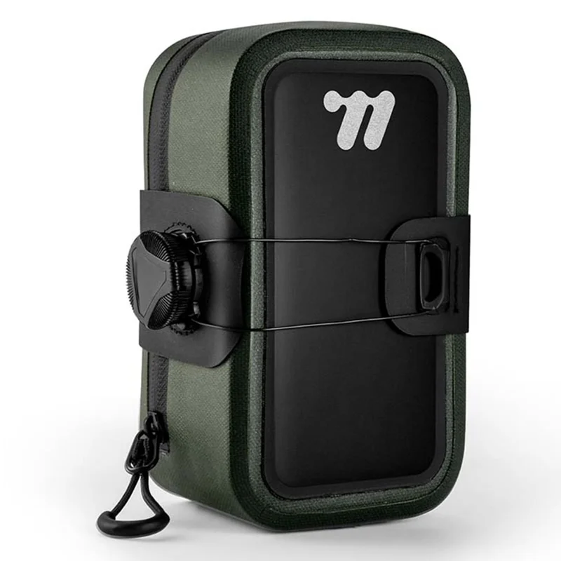 WEST BIKING YP0707394 Bike Saddle Bag Self Locking Waterproof Bicycle Seat Pack Portable Tool Storage Pouch - Green
