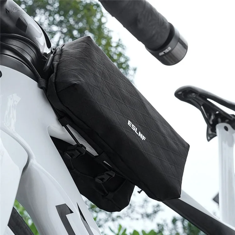 ESLNF Bolsa de doble cara para cuadro de bicicleta, bolsa para manillar de bicicletas de montaña y carretera, bolsa para tubo superior, 17 x 26 x 10 cm