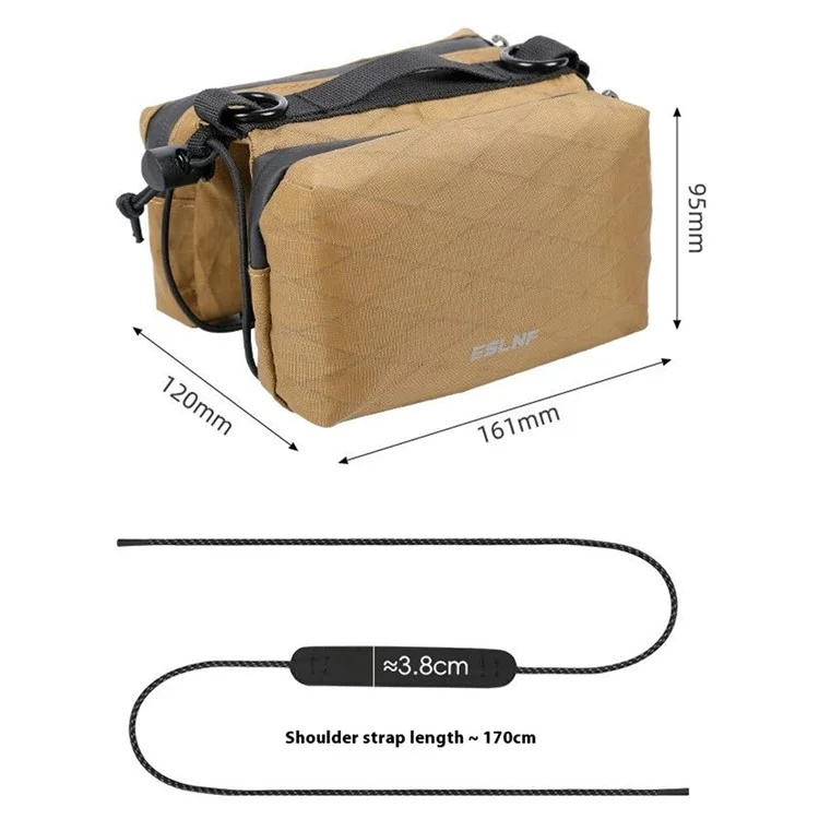 ESLNF 07CF0017 Borsa per telaio bici Borsa per tubo superiore MTB Borsa per sella bicicletta da strada con tracolla