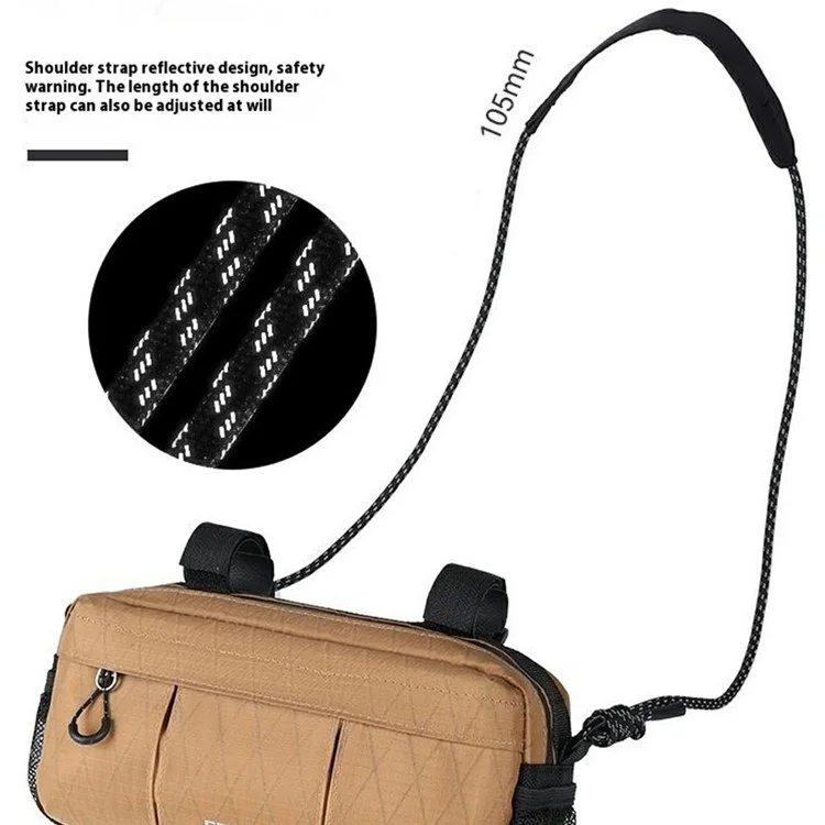 ESLNF 07CD0039 Fahrradlenker-Tasche 2L Große Kapazität Wasserdichte Frontrahmentasche für Mountain- und Rennrad