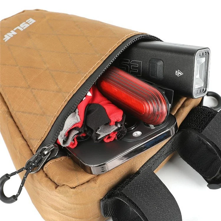 ESLNF 07CG0005 Borsa triangolare anteriore per bici da montagna 0,9L Borsa impermeabile per ciclismo