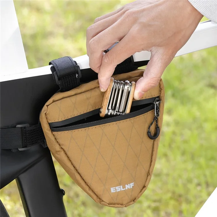 ESLNF 07CG0005 Borsa triangolare anteriore per bici da montagna 0,9L Borsa impermeabile per ciclismo