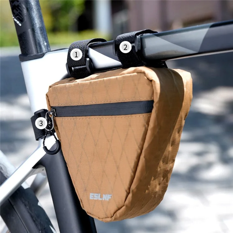 ESLNF 07CG0005 Borsa triangolare anteriore per bici da montagna 0,9L Borsa impermeabile per ciclismo
