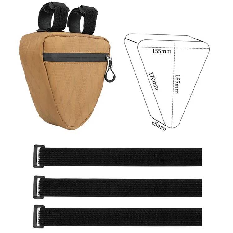 ESLNF 07CG0005 Borsa triangolare anteriore per bici da montagna 0,9L Borsa impermeabile per ciclismo
