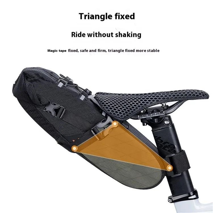 ENLEE Outdoor Fahrrad-Gepäcktasche Multifunktional 5,8L Große Kapazität Wasserdicht Fahrrad-Rücktasche - Grün