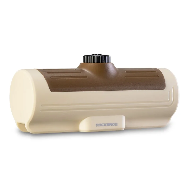 ROCKBROS 30120125 / 89111 Anti Theft Hard Shell Cycling Storage Box with Combination Lock for Mountain Road Bicycle - Beige+Brown