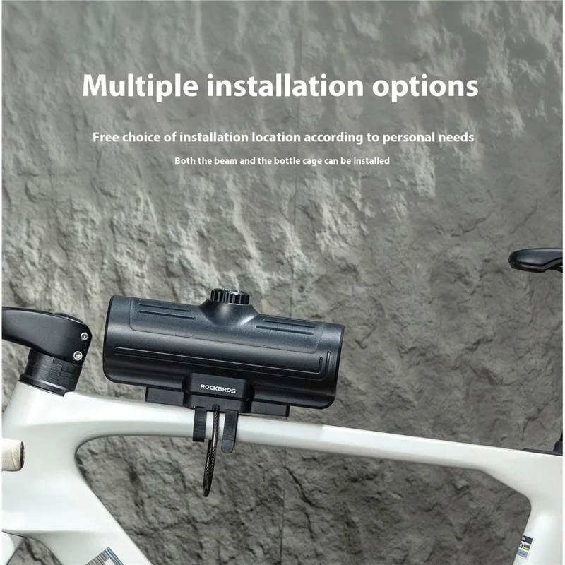 ROCKBROS 30120125 / 89111 Anti Theft Hard Shell Cycling Storage Box with Combination Lock for Mountain Road Bicycle - Beige+Brown