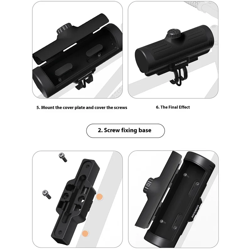 ROCKBROS 30120125 / 89111 Anti Theft Hard Shell Cycling Storage Box with Combination Lock for Mountain Road Bicycle - Beige+Brown