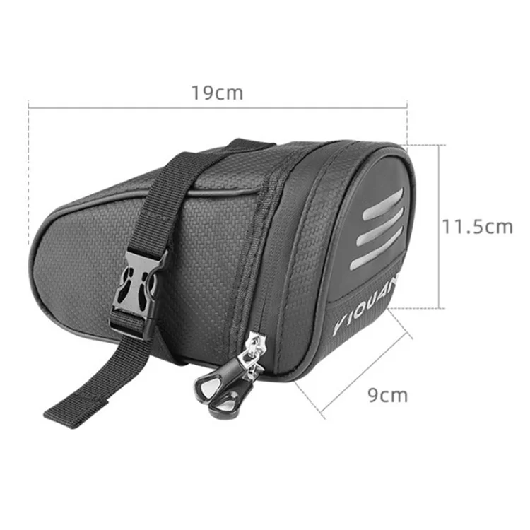 YIQUAN 07CI0015 Waterproof Bike Saddle Bag for Mountain Road Cycling Reflective Bicycle Seat Pack