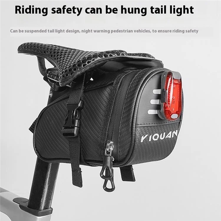 YIQUAN 07CI0015 Waterproof Bike Saddle Bag for Mountain Road Cycling Reflective Bicycle Seat Pack