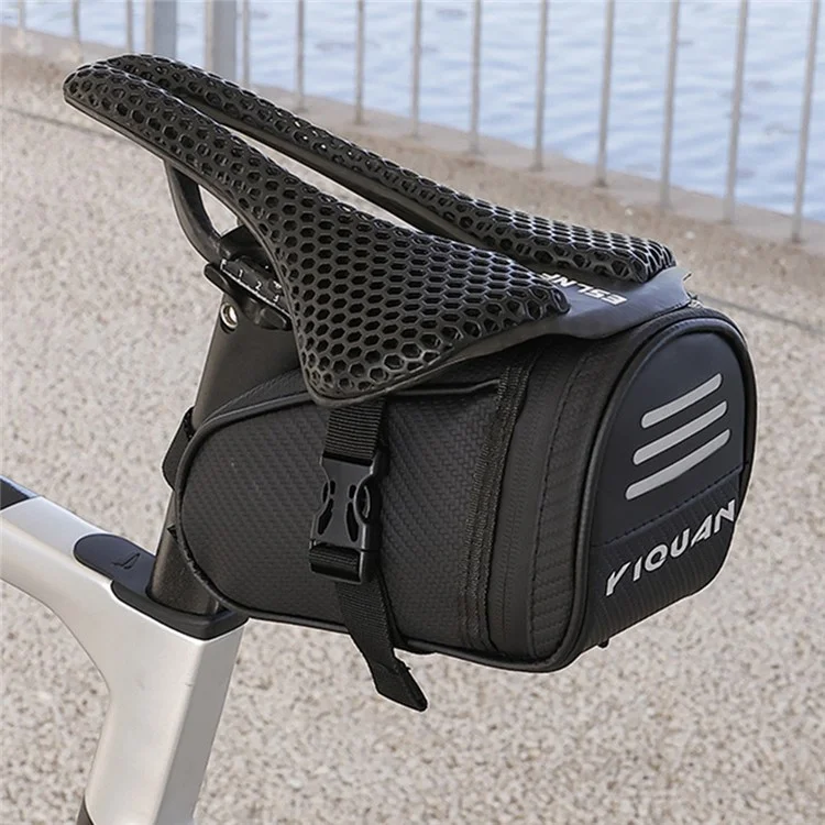 YIQUAN 07CI0015 Waterproof Bike Saddle Bag for Mountain Road Cycling Reflective Bicycle Seat Pack
