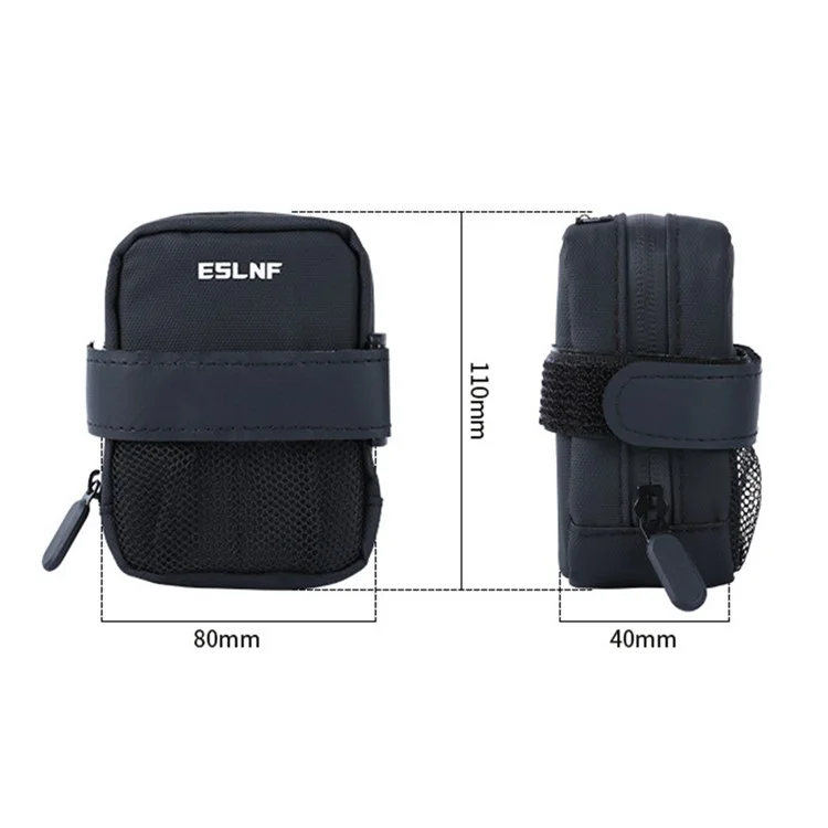 ESLNF 07CI0012 Cycling Equipment Riding Saddle Bag Bike Tool Kit Mini Tail Bag with Valve - Silver
