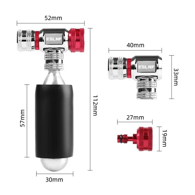 ESLNF 07CI0012 Cycling Equipment Riding Saddle Bag Bike Tool Kit Mini Tail Bag with Valve - Silver