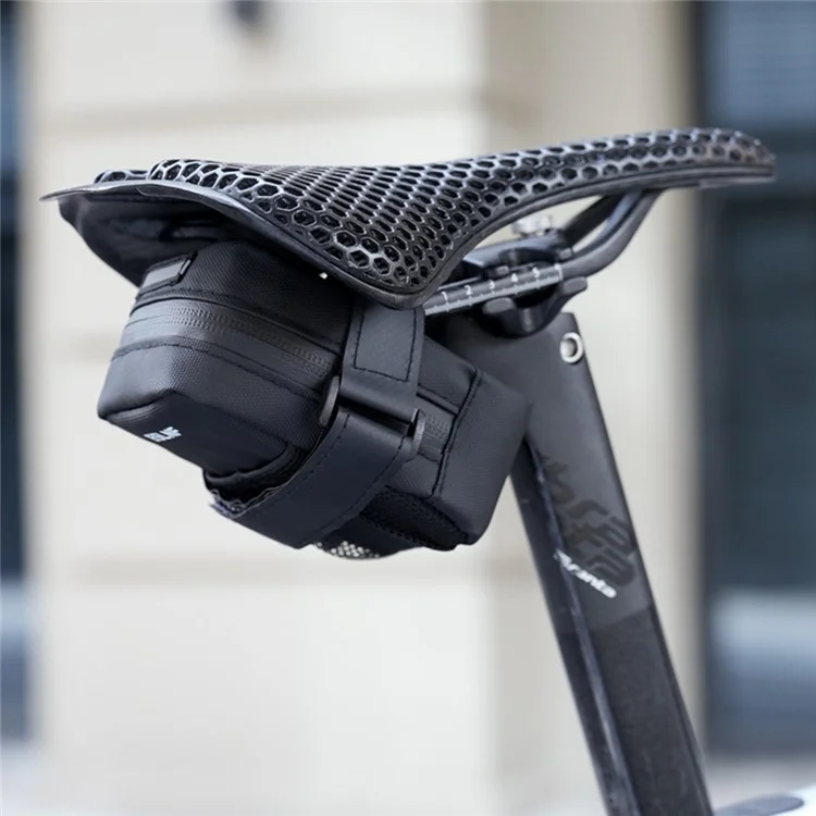 ESLNF 07CI0012 Cycling Equipment Riding Saddle Bag Bike Tool Kit Mini Tail Bag with Valve - Silver