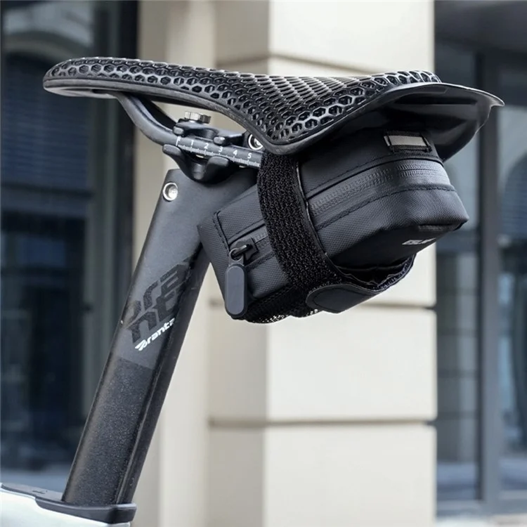 ESLNF 07CI0012 Cycling Equipment Riding Saddle Bag Bike Tool Kit Mini Tail Bag with Valve - Silver