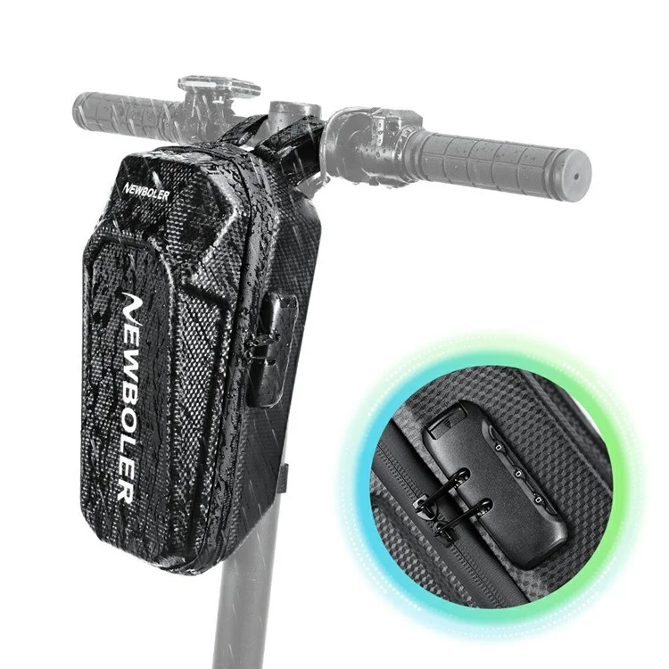NEWBOLER BIKF-BAG240 3L Electric Scooter Handlebar Bag EVA Hard Shell Password Lock Balance Bike Storage Bag