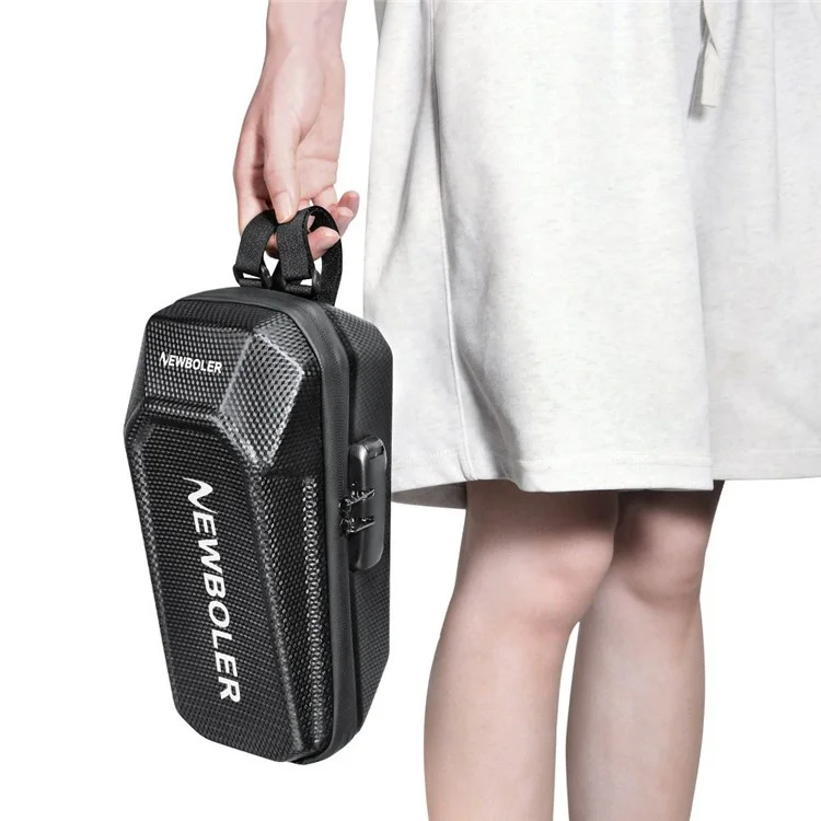 NEWBOLER BIKF-BAG240 3L Electric Scooter Handlebar Bag EVA Hard Shell Password Lock Balance Bike Storage Bag
