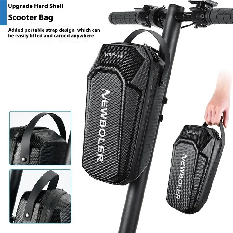 NEWBOLER BIKF-BAG843 5-литровая сумка для электросамоката с USB-портом, водонепроницаемая жесткая сумка из ЭВА для велосипедного руля