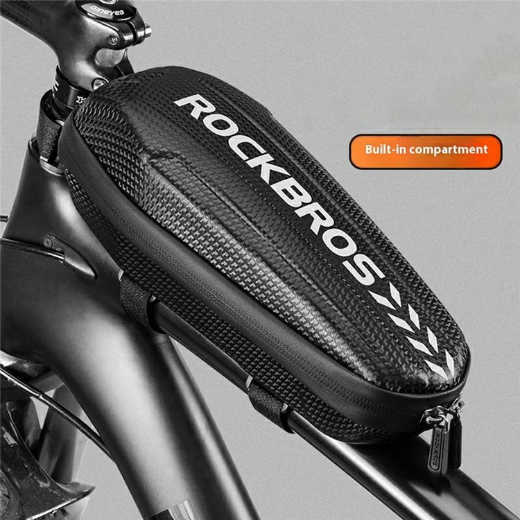 ROCKBROS B60 Bike Frame Bag 1L Waterproof Mountain Road Bicycle Top Tube Hardshell Storage Bag