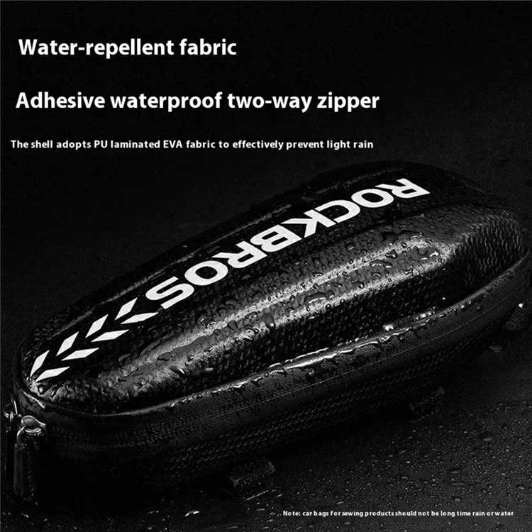 ROCKBROS B60 Bike Frame Bag 1L Waterproof Mountain Road Bicycle Top Tube Hardshell Storage Bag