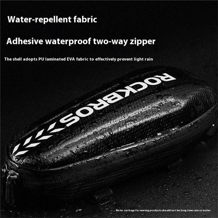 ROCKBROS B61 Bike Frame Bag 1.5L Waterproof Mountain Road Bicycle Top Tube Hardshell Storage Bag