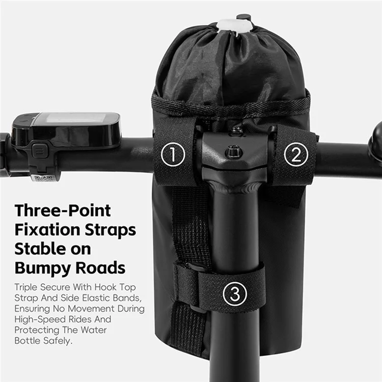 WEST BIKING YP0707407 Folding Bike Balance Bike Water Bottle Bag Handlebar Seat Post Insulated Bottle Storage Bag