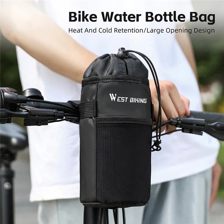WEST BIKING YP0707407 Folding Bike Balance Bike Water Bottle Bag Handlebar Seat Post Insulated Bottle Storage Bag