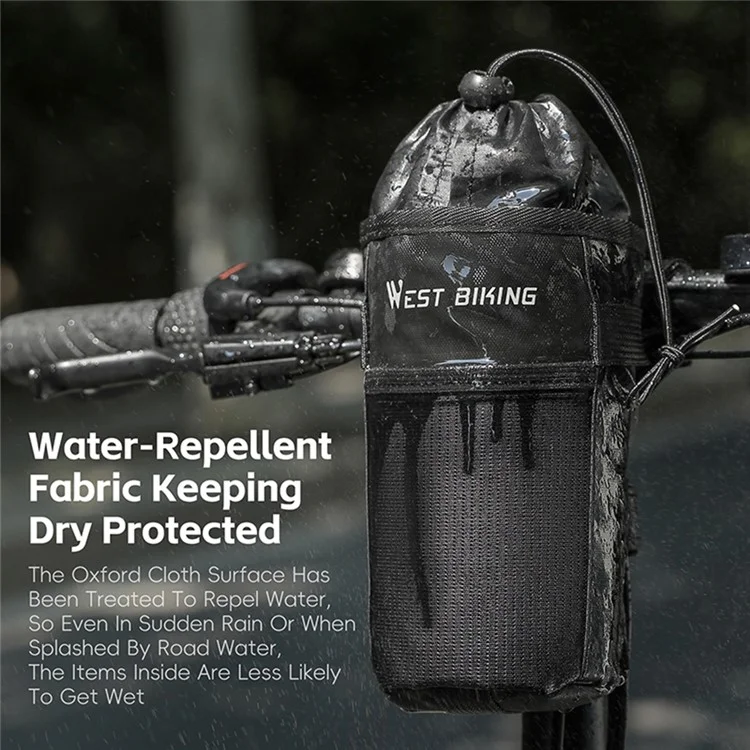 WEST BIKING YP0707407 Folding Bike Balance Bike Water Bottle Bag Handlebar Seat Post Insulated Bottle Storage Bag