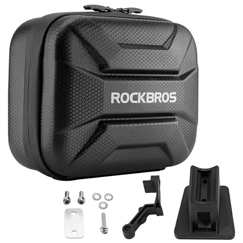 ROCKBROS Sac de vélo à coque rigide en fibre de carbone avec adaptateur, B91 30110091001 / 51210910001