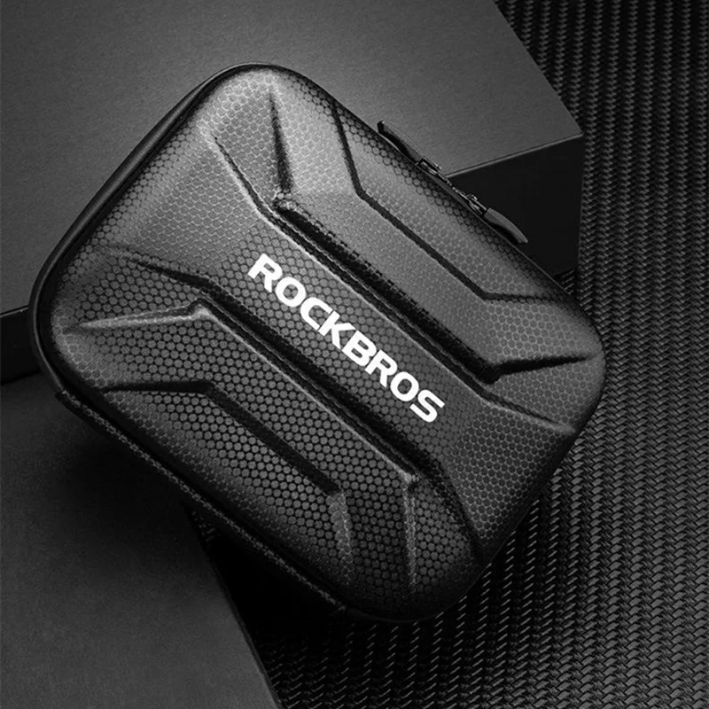 ROCKBROS Sac de vélo à coque rigide en fibre de carbone avec adaptateur, B91 30110091001 / 51210910001