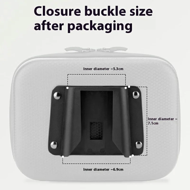 ROCKBROS Sac de vélo à coque rigide en fibre de carbone avec adaptateur, B91 30110091001 / 51210910001