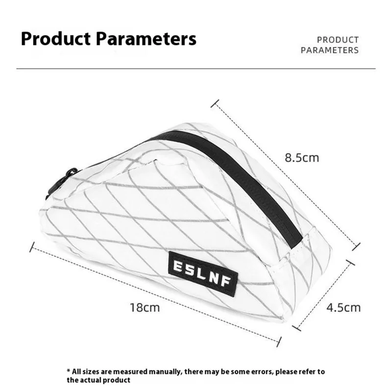 ESLNF Bicycle Mini Triangle Saddle Bag Mountain Road Bike Nylon Polyester Top Tube Storage Pack