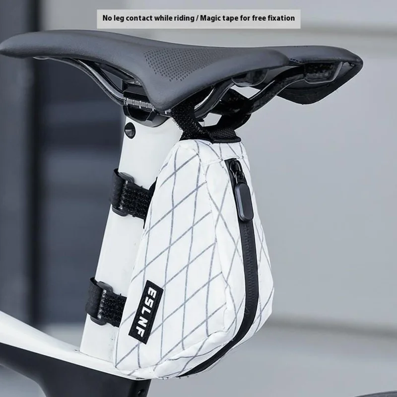 ESLNF Bicycle Mini Triangle Saddle Bag Mountain Road Bike Nylon Polyester Top Tube Storage Pack
