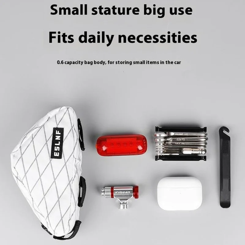 ESLNF Bicycle Mini Triangle Saddle Bag Mountain Road Bike Nylon Polyester Top Tube Storage Pack