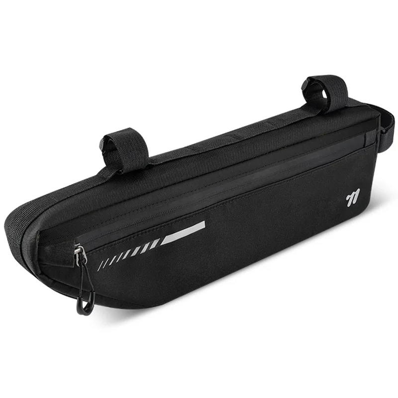 WEST BIKING YP0707415 2.6L Bike Frame Bag Oxford Fabric Waterproof Cycling Top Tube Bag - Black