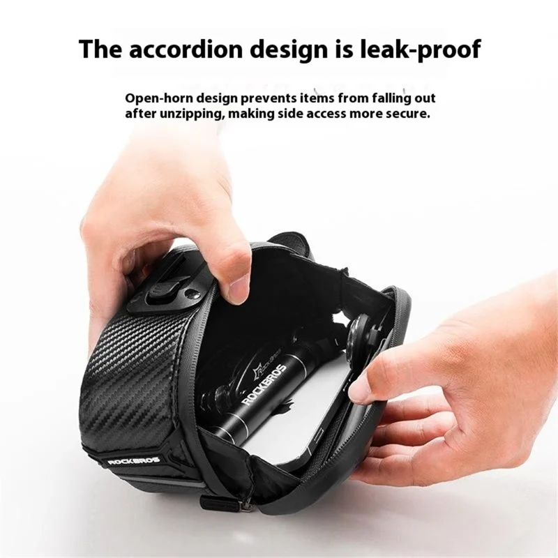 ROCKBROS Mountain Road Bike 1.5L Hardshell Seat Post Bag Waterproof Saddle Pack