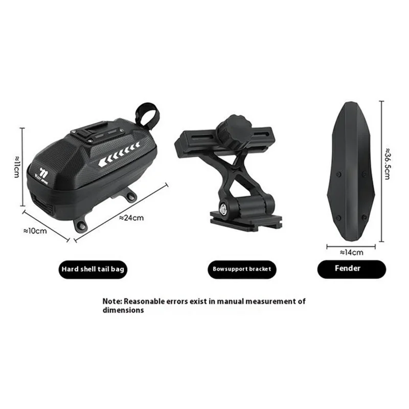 WEST BIKING YP0707420 2L Bolsa de Selim Impermeável de Couro PU com Protetor de Lama Destacável para Bicicleta