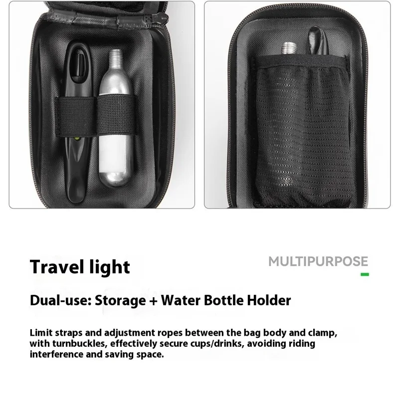 ROCKBROS Bicycle Waterproof Saddle Bag Rotary Self-Locking Seat Post Cycling Water Bottle Holder