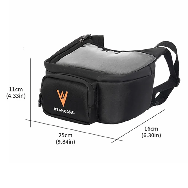 RZAHUAHU Multifunctional Front Handlebar Bag Waterproof Touchscreen Phone Pouch for Navigation Cycling