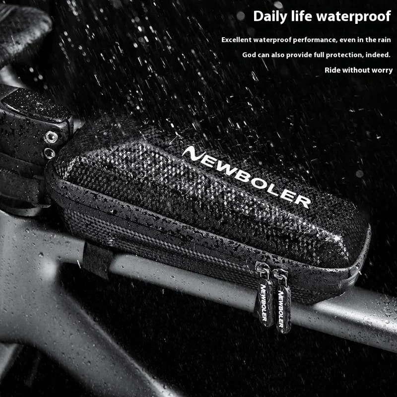 NEWBOLER BIKF-BAG844 Bicycle Top Tube Bag Waterproof EVA Hard Shell Large Capacity Cycling Pack