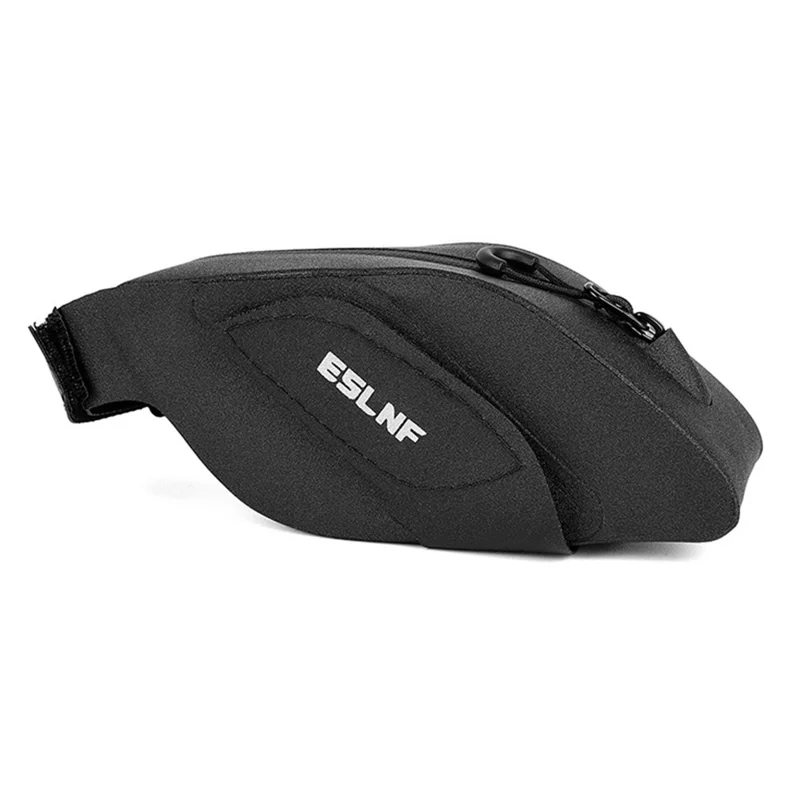 ESLNF 0.25L Mini Saddle Bag TPU Waterproof Wrap Around Strap Portable Bicycle Saddle Bag - Black