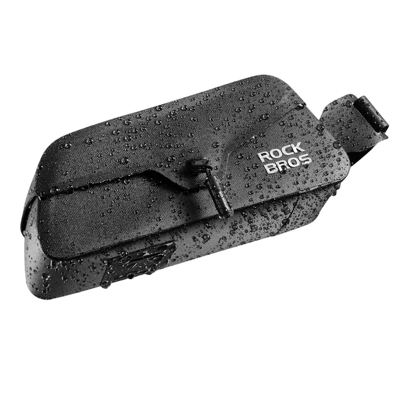 ROCKBROS 30120122 AS-133 0.6L Magnetic Bike Bag Waterproof Front Top Tube Bag for Road Mountain Bikes - Black