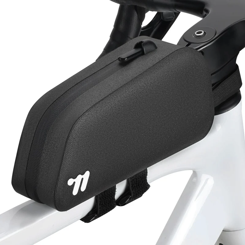 WEST BIKING YP0707425 Bicycle Front Frame Bag TPU Waterproof Cycling Storage Bag for Mountain Road Bike - Black