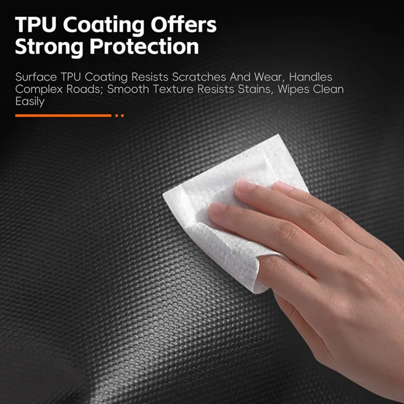 WEST BIKING YP0707425 Bicycle Front Frame Bag TPU Waterproof Cycling Storage Bag for Mountain Road Bike - Black