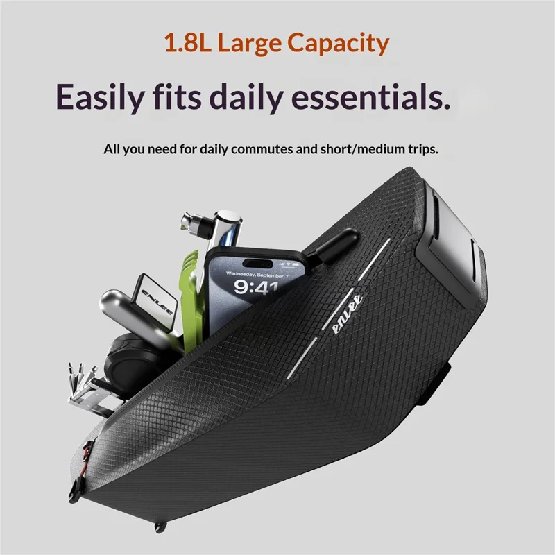 ENLEE STP-01T 1.8L Bicycle Waterproof Top Tube Bag Large Capacity Road Bike Triangle Frame Tool Bag