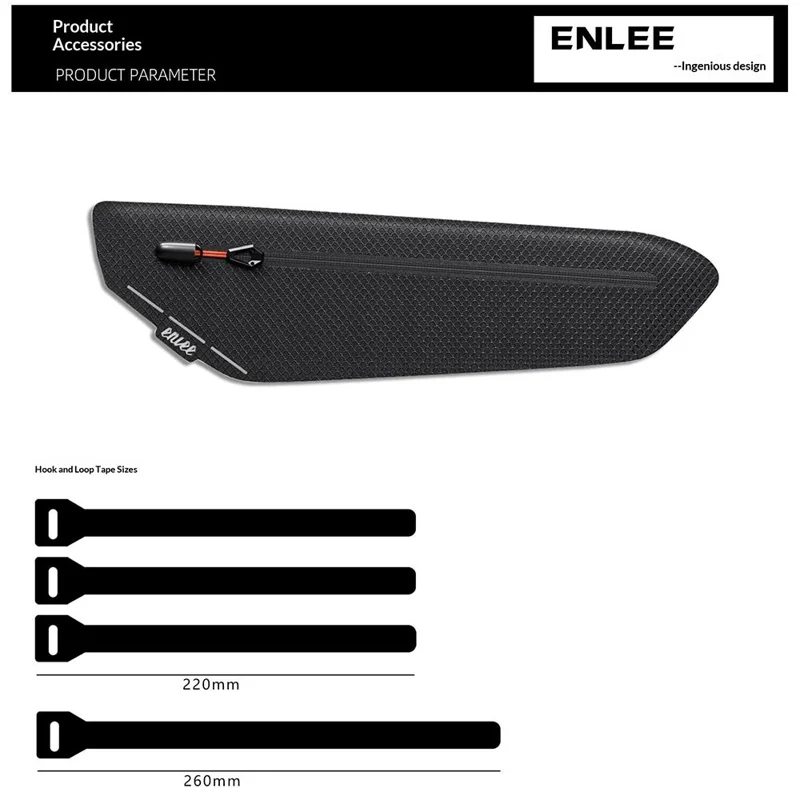 ENLEE STP-01T 1.8L Bicycle Waterproof Top Tube Bag Large Capacity Road Bike Triangle Frame Tool Bag