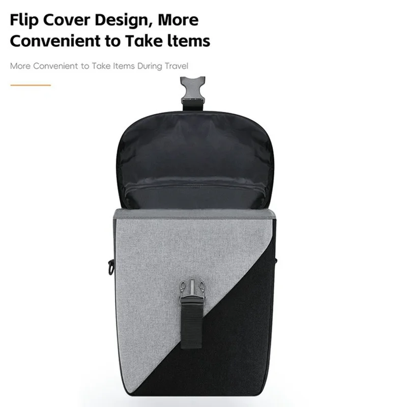 WEST BIKING YP0707428 Bicycle Pannier Bag 16L Rear Rack Pack Water Resistant for Cycling - Black  /  Grey