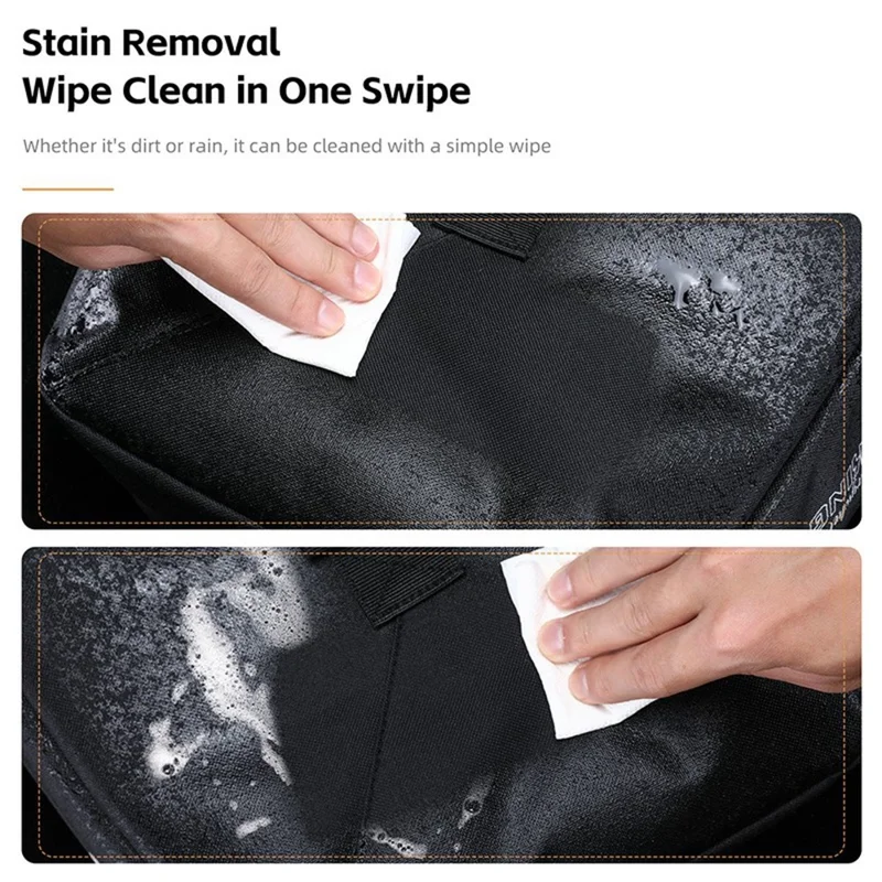 WEST BIKING YP0707428 Bicycle Pannier Bag 16L Rear Rack Pack Water Resistant for Cycling - Black  /  Grey