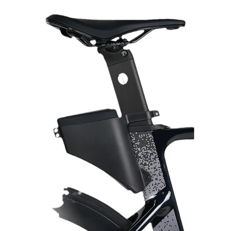 For JAVA Road Bike Hard Shell Tail Bag Waterproof Storage Saddle Mount Tool Kit Compatible - Black