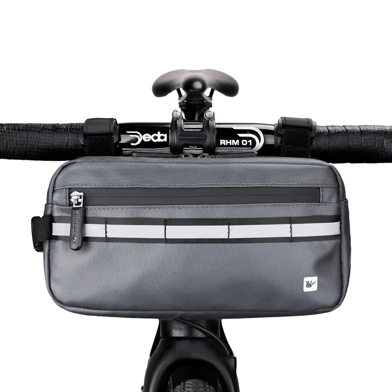 RHINOWALK Multifunctional Handlebar Bike Bag Bicycle Front Bag Shoulder Bag Waist Bag - Grey